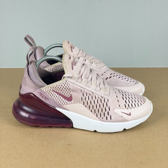 Nike Air Max 270 Barely Rose Athletic Shoes Womens 7 Pink Purple Low Top Sneaker - Picture 3 of 10
